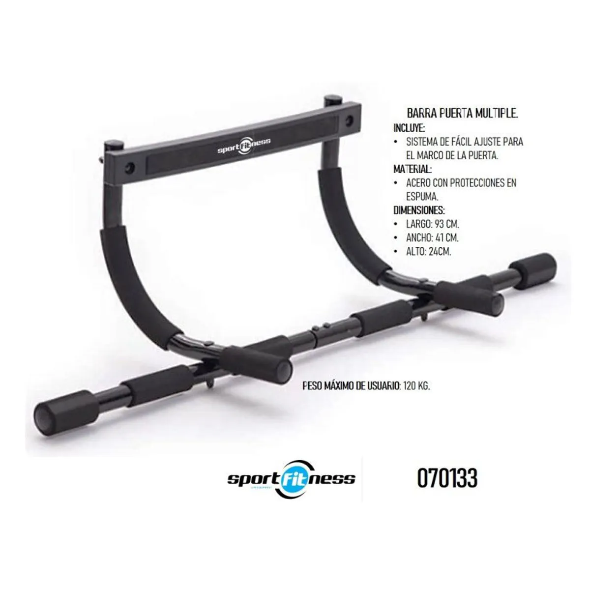 SPORT FITNESS - BARRA PARA PUERTA MULTIFUNCIONAL SPORTFITNESS