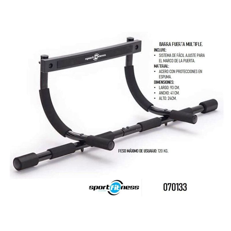SPORTFITNESS - BARRA PARA PUERTA MULTIFUNCIONAL SPORTFITNESS