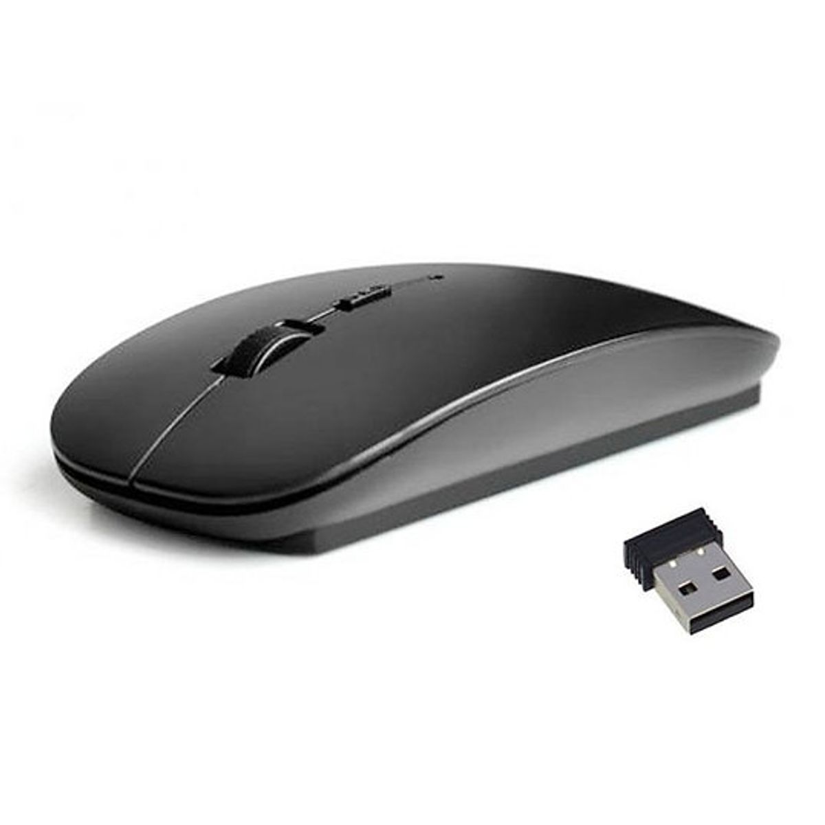 GENERICO - Mouse Inalámbrico Ultra Delgado 24ghz Portátil Todo En Uno