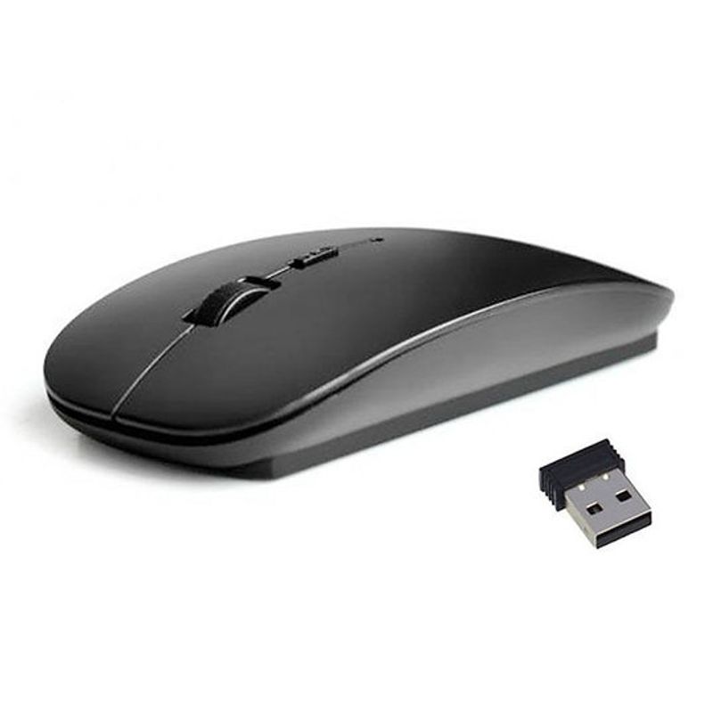 GENERICO - Mouse Inalámbrico Ultra Delgado 24ghz Portátil Todo En Uno