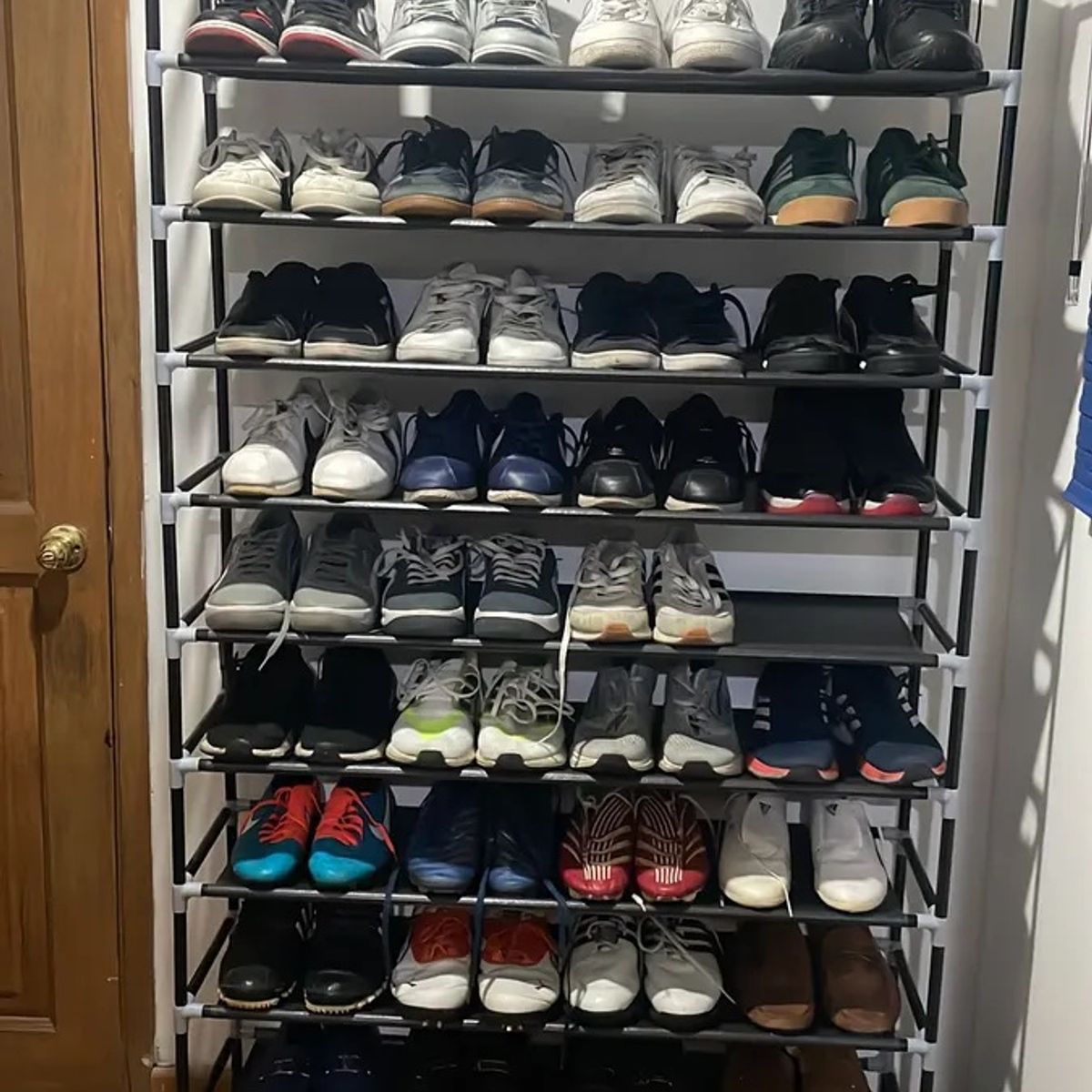 INDUHOGAR - Zapatera organizador de zapatos para 40-50 pares desarmable induhogar