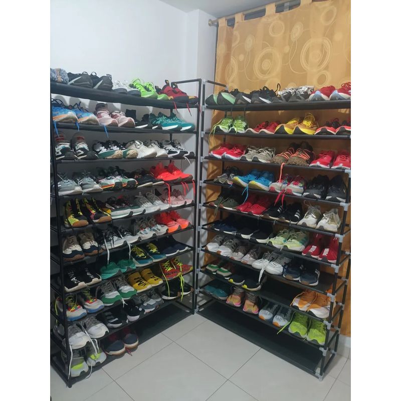 INDUHOGAR - Zapatera organizador de zapatos para 40-50 pares desarmable induhogar