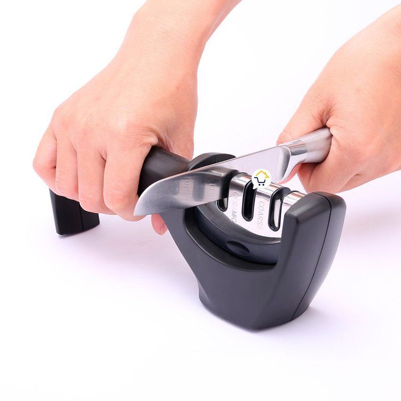 COMPRALOENCASA COM - Afilador cuchillos acero inoxidable 3 etapas antideslizante xr1618