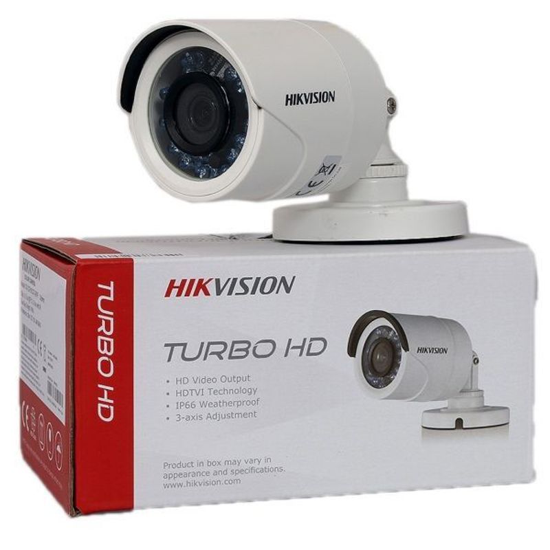 HIKVISION - CÁMARA TIPO BALA PLÁSTICA 720P - 2.8 Mm - DS-2CE16C0T-IRPF HIKVISION