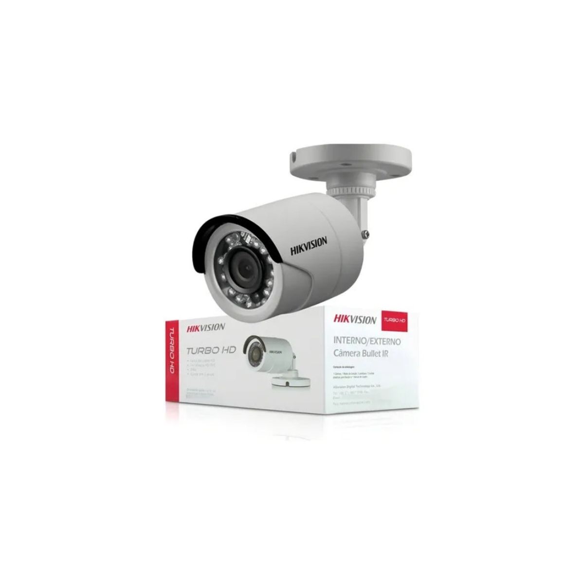 HIKVISION - CÁMARA TIPO BALA PLÁSTICA 720P - 2.8 Mm - DS-2CE16C0T-IRPF HIKVISION