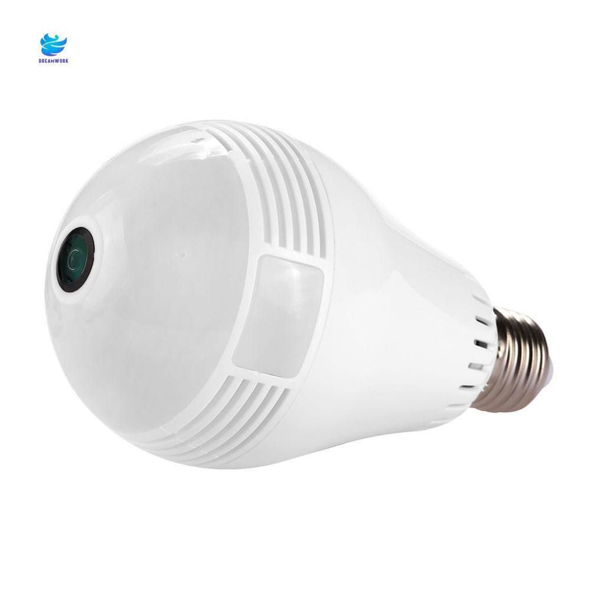 ZER - CÁMARA WIFI DE SEGURIDAD BOMBILLO 360 GRADOS FULL HD VR-V380.