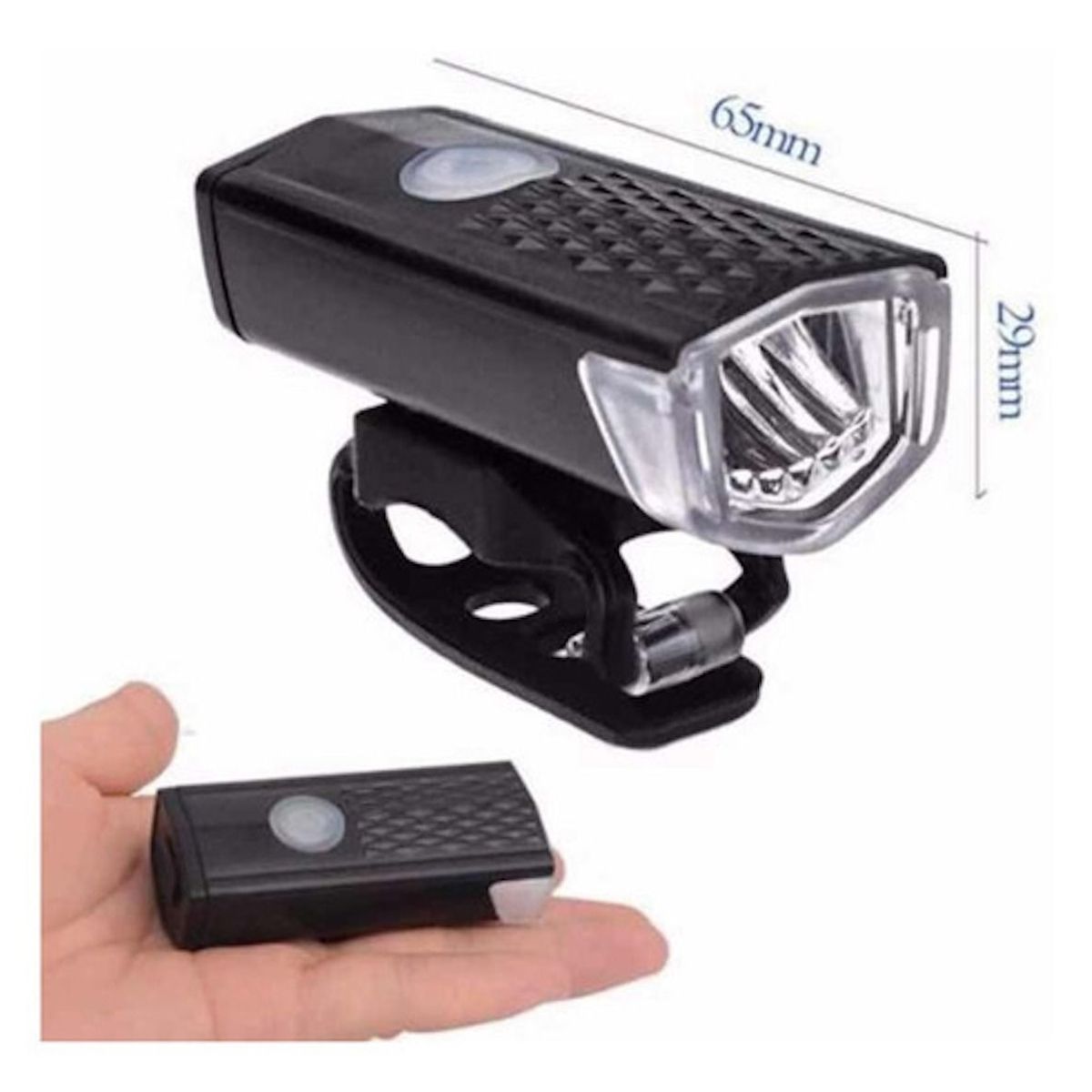 GENERICO - Luz Recargable Bicicleta Delantera Alta Luminosidad 300 Lms