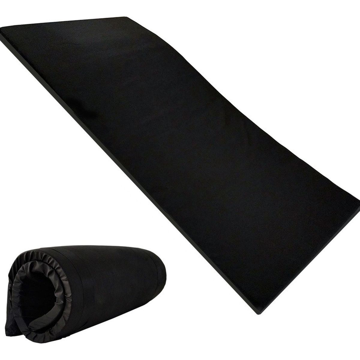 VELBROS - Colchoneta Ejercicio Abdominales Yoga Gimnasio Gym - Negro