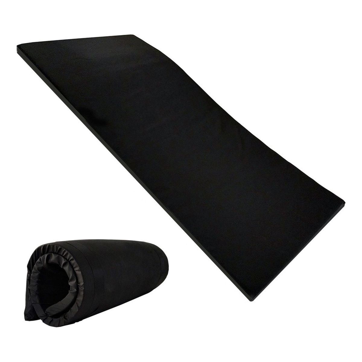 VELBROS - Colchoneta Ejercicio Abdominales Yoga Gimnasio Gym - Negro