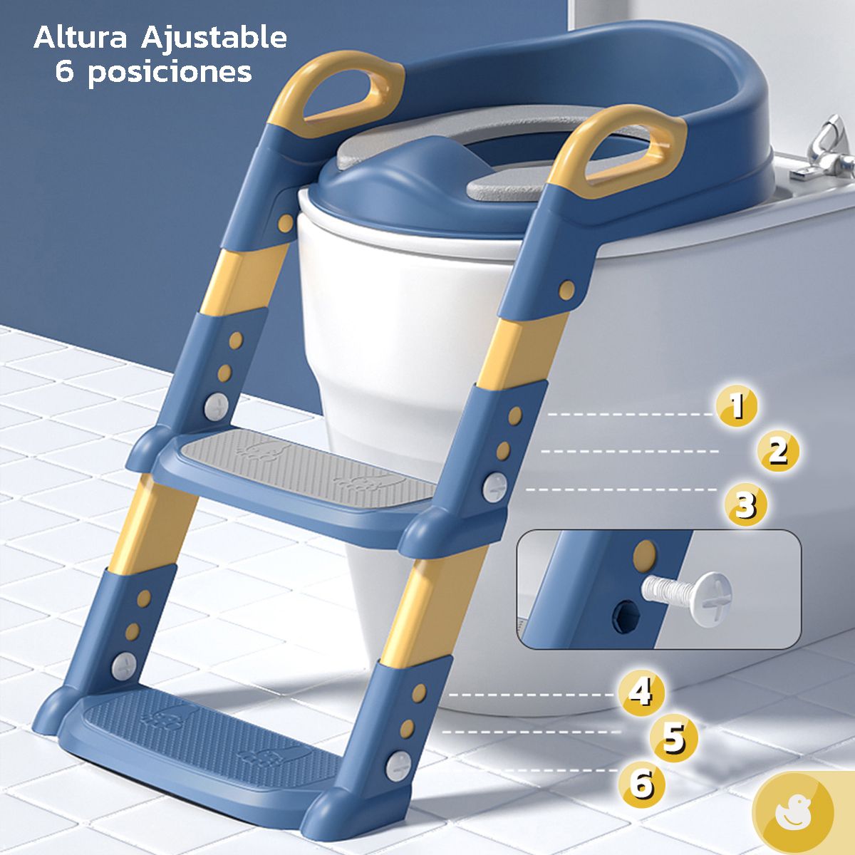 ENFANT'ASY - Escalera Inodoro Baño Entrenamiento Para Niños Acolchado-