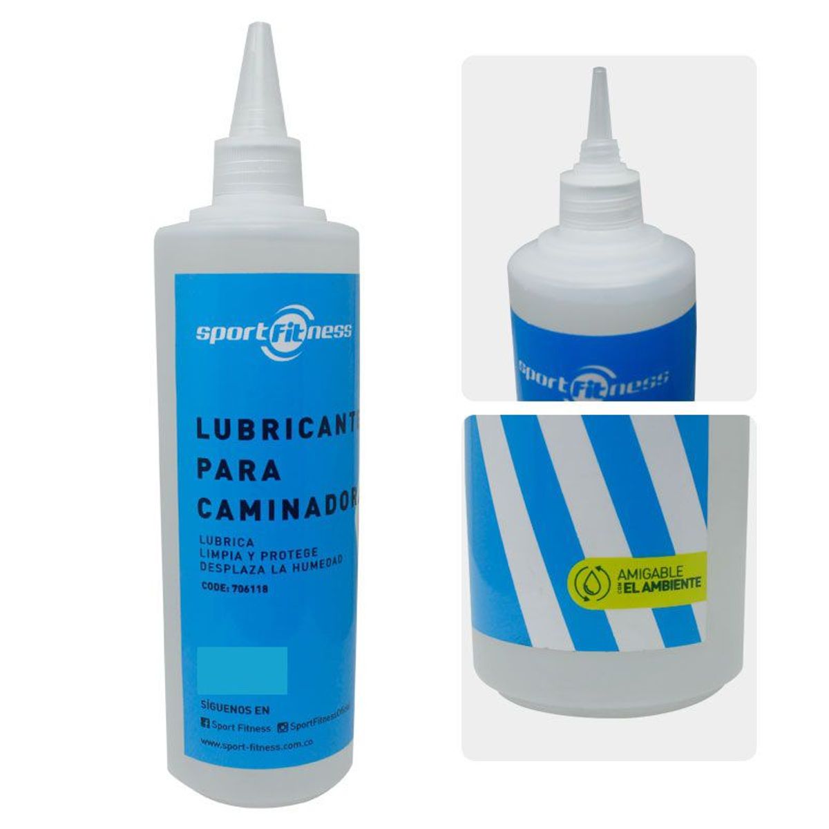 SPORTFITNESS - ACEITE LUBRICANTE PARA TROTADORAS 500ML