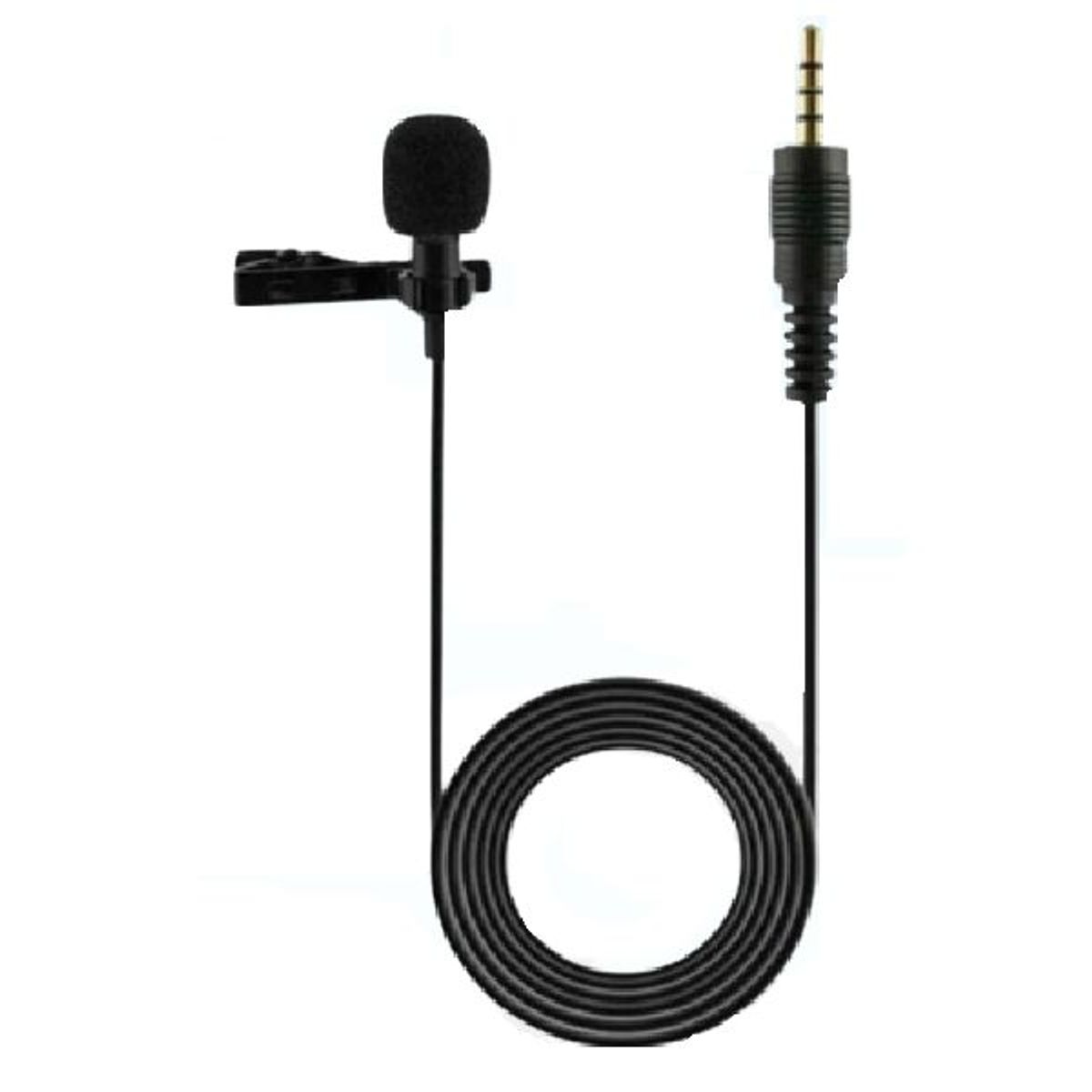 GENERICO - MICROFONO DE SOLAPA NEGRO 3.5 MM
