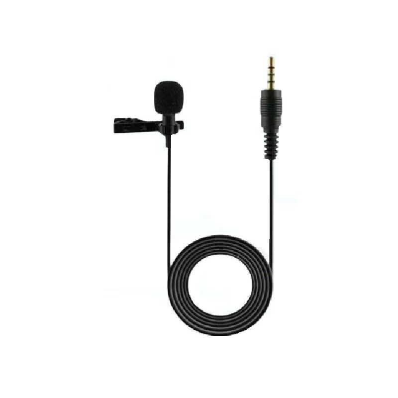 GENERICO - MICROFONO DE SOLAPA NEGRO 3.5 MM