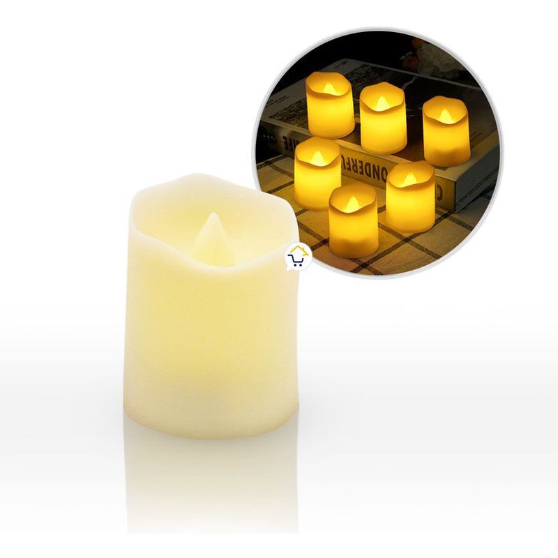 COMPRALOENCASA COM - Vela luz led pequeña x6 decorativa ak3008