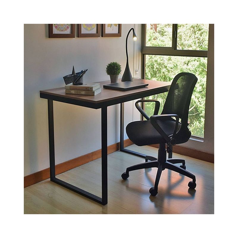 FERRUM - ESCRITORIO EN HIERRO Y MADERA BOCK