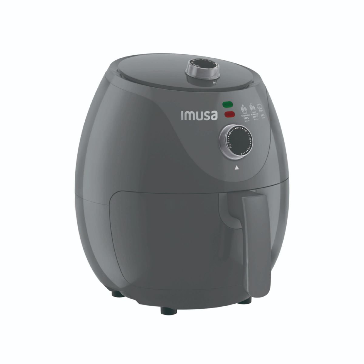 IMUSA - Freidora De Aire Imusa Air Fryer Esencial 3,2 Litros Gris