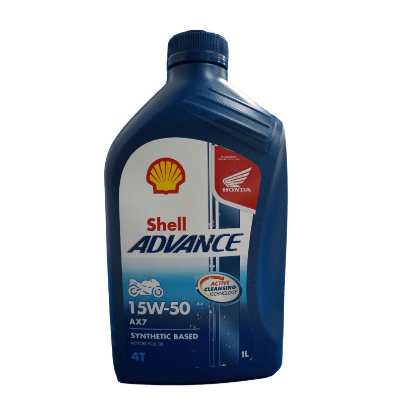 SHELL - Aceite de Motor Shell Advance 15W50 Semisintetico Ax7 4 Tiempos