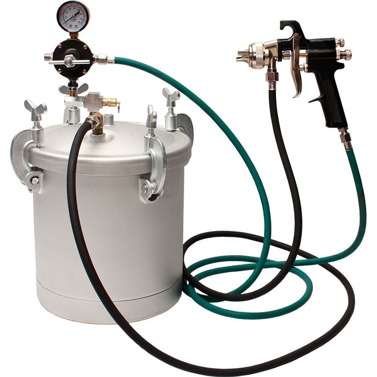 POWER - Tacho Tanque De Pintura Presión 50PSI 9CFM 2.5 Galones