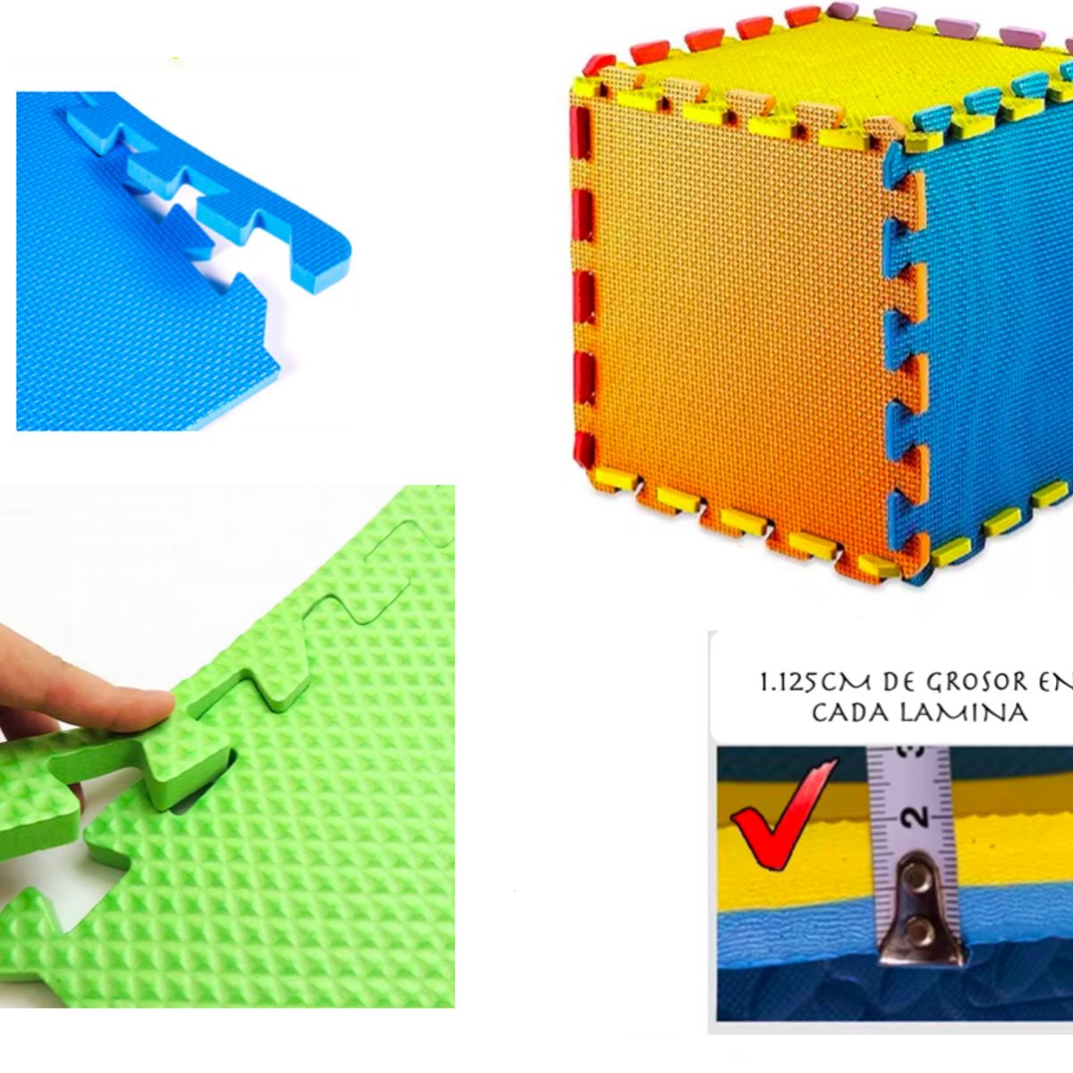 GENERICO - Tapete Foamy 60 X 60 - 8 Laminas