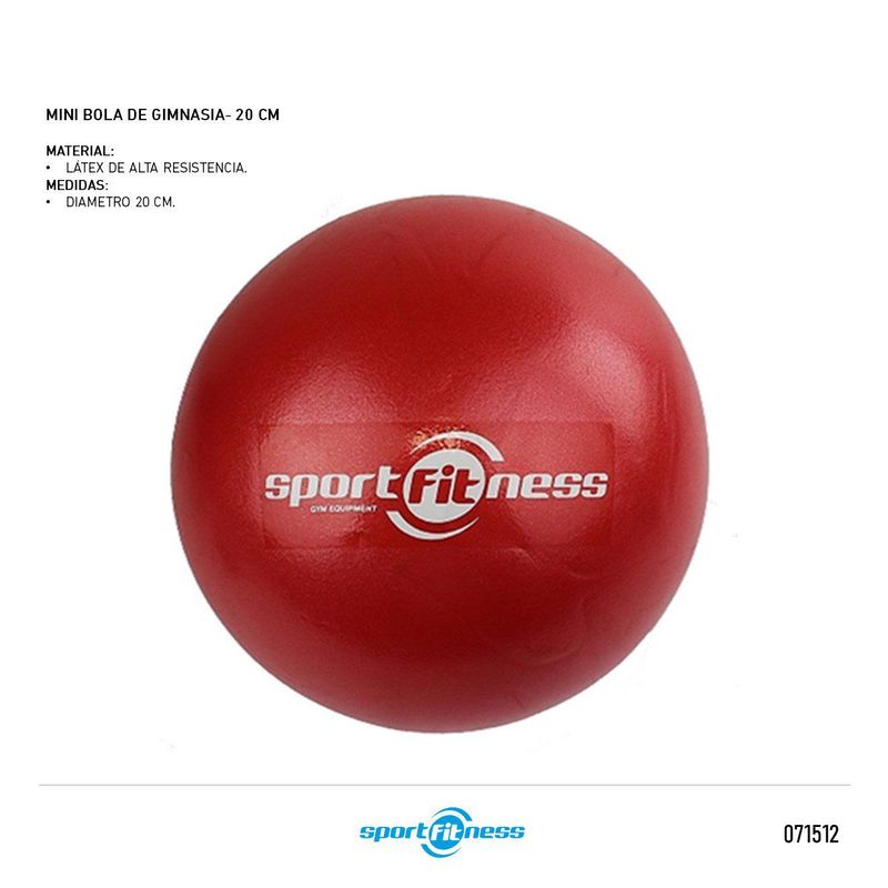 SPORTFITNESS - BALON  PARA YOGA Y PILATES-SPORTFITNESS MINI 20CM