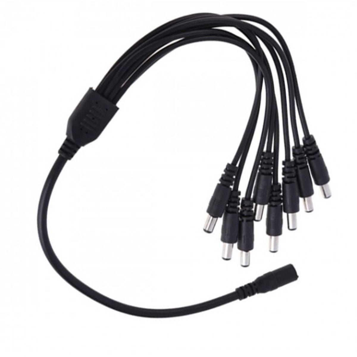 ZER - FUENTE CABLE DE PODER PULPO 1X8 ADAPTADOR NEGRO