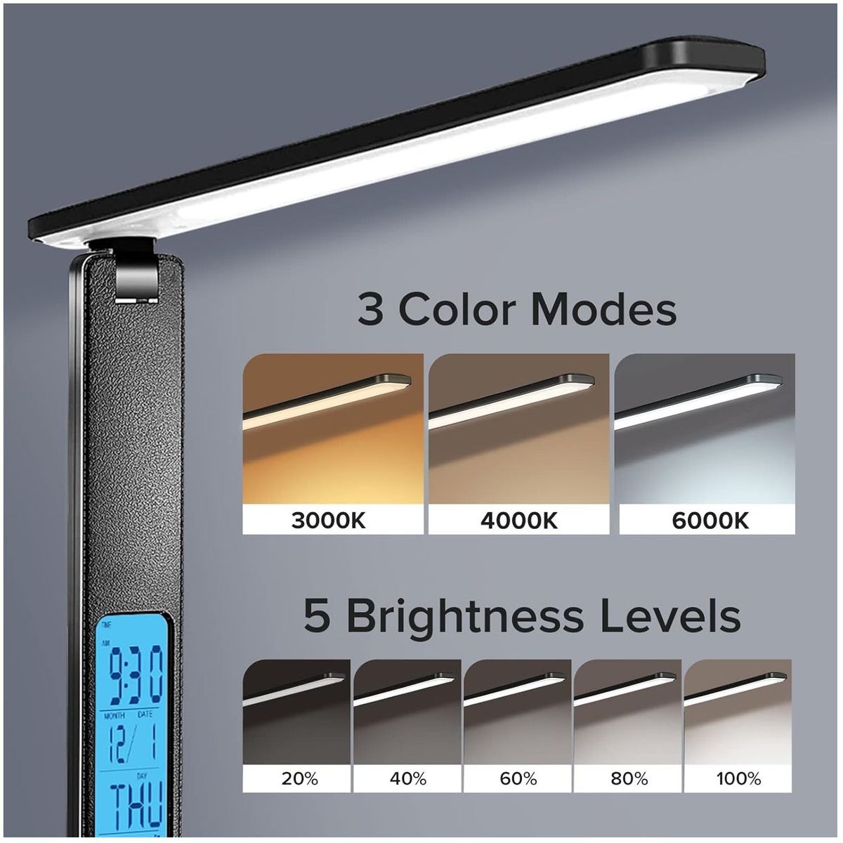 ONE PIXEL - Lámpara De Escritorio LED Con Iluminación Nocturna PowerBank