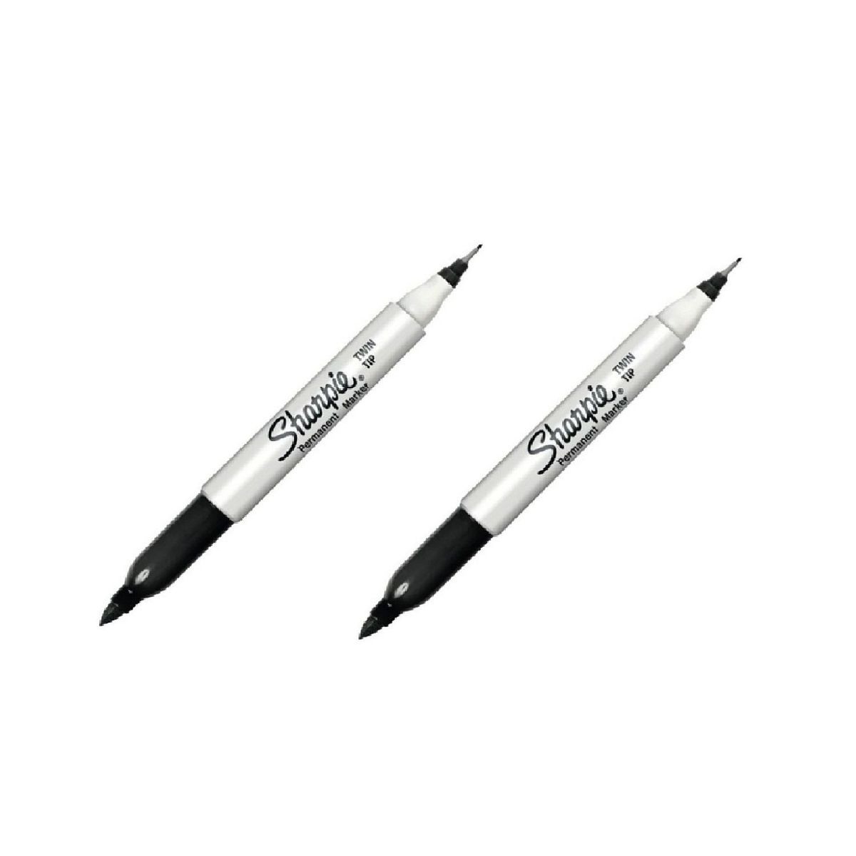 SHARPIE - Marcador Permanente Twin Tip Negro Sharpie X2 Und