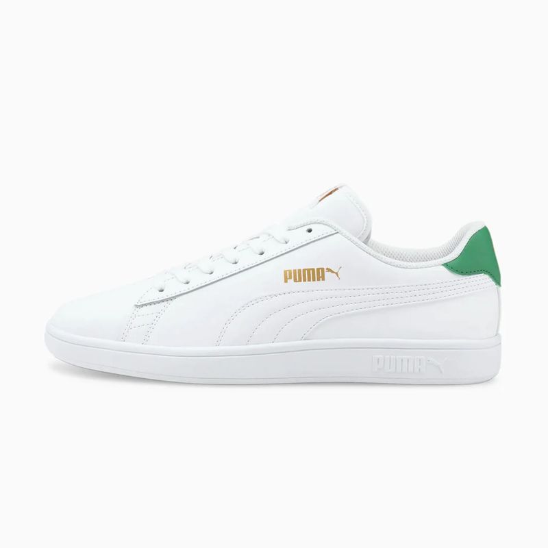 PUMA - Tenis Puma - Smash V2 Leather - Hombre Blanco Verde - Ref : 36521536