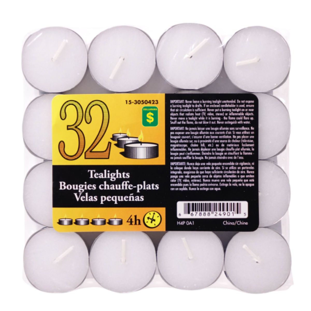 GENERICO - 32 Velas Té Velitas Romanticas Decorativas Baño Tina Pebetero