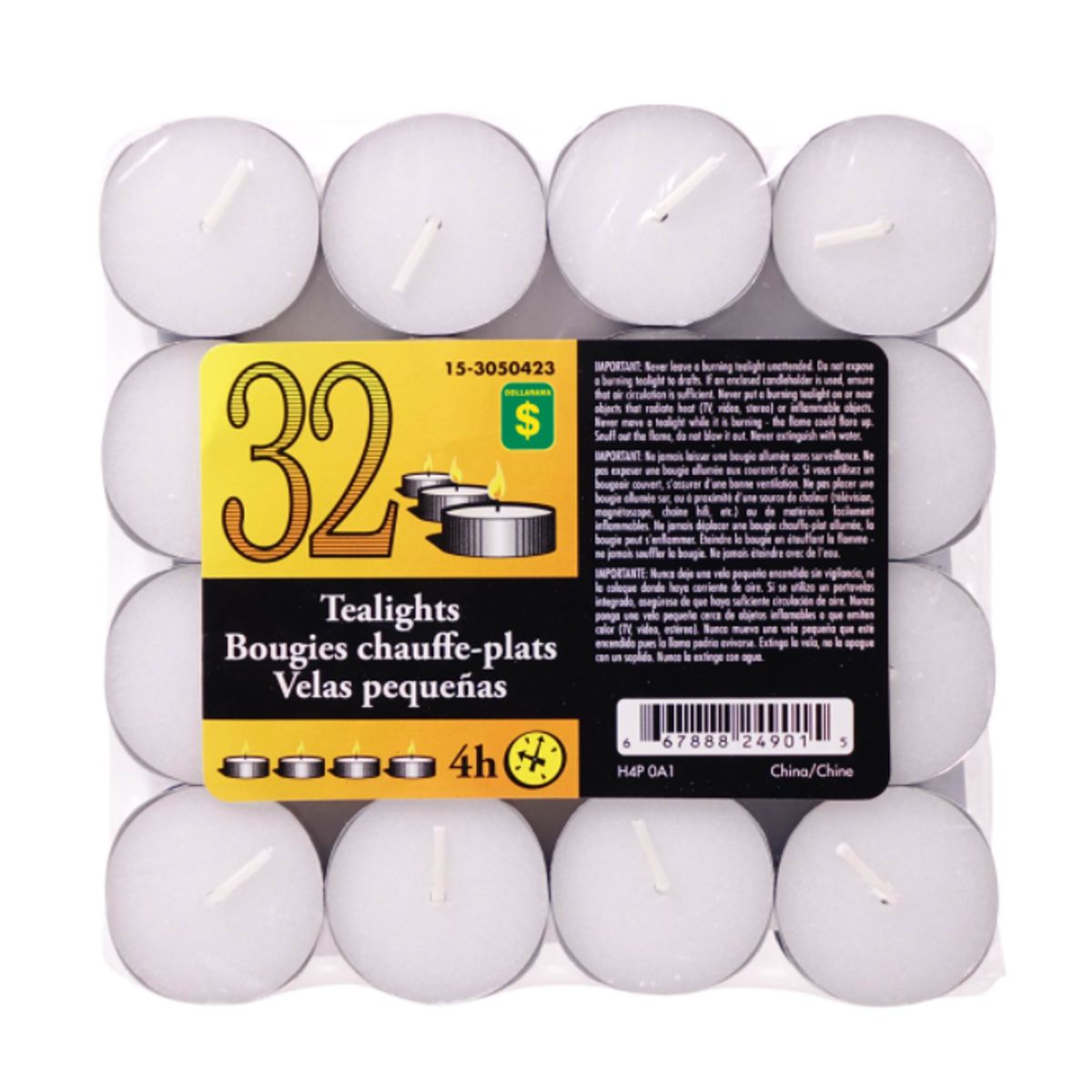 GENERICO - 32 Velas Té Velitas Romanticas Decorativas Baño Tina Pebetero