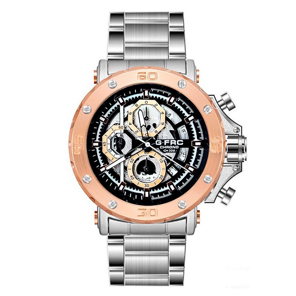 GFORCE - Reloj G-force Original H3799g Cronografo Acero  Estuche