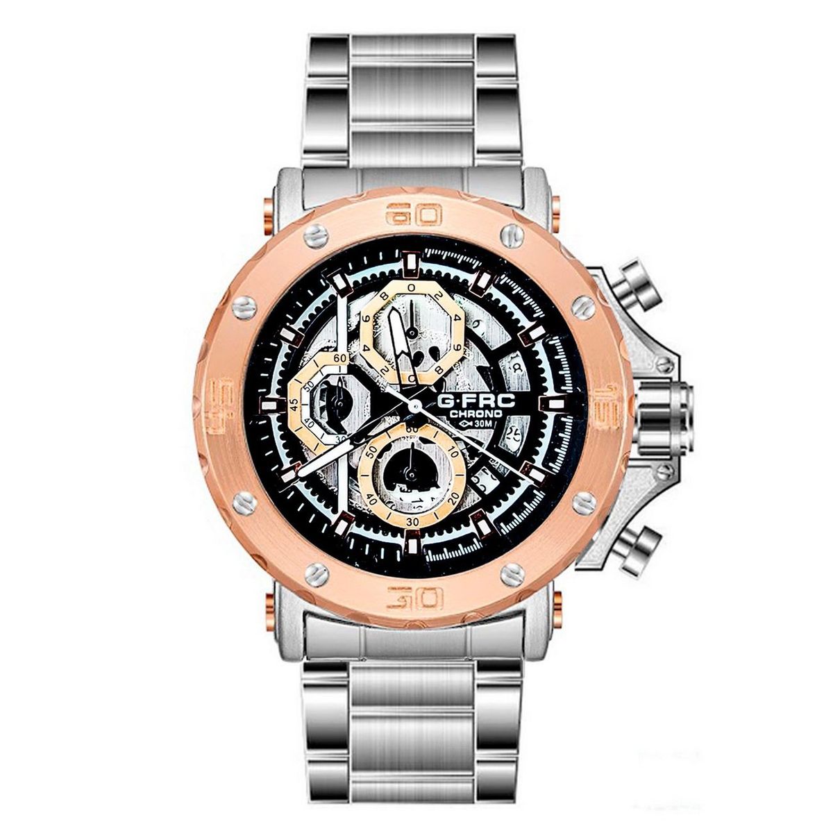 GFORCE - Reloj G-force Original H3799g Cronografo Acero  Estuche