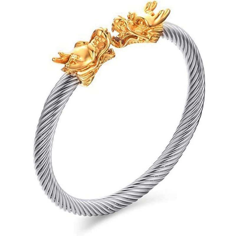 DAYOSHOP - Pulsera Dragòn Acero Inoxidable Ajustable  Estuche_.
