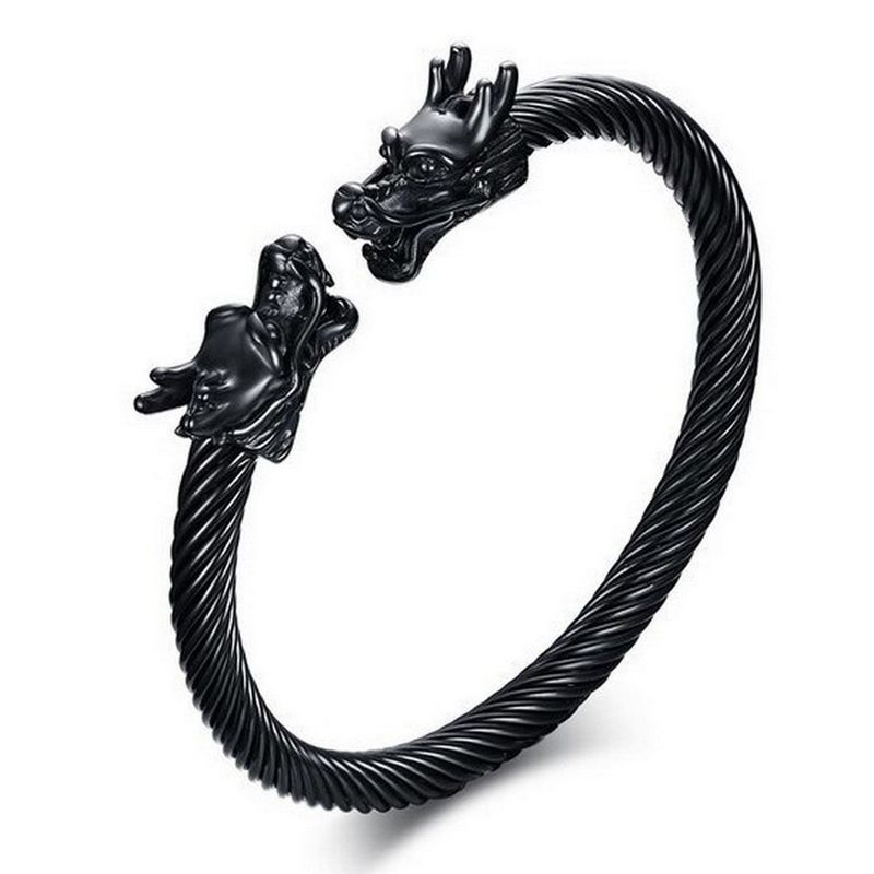 DAYOSHOP - Pulsera Dragòn Acero Inoxidable Ajustable  Estuche_.