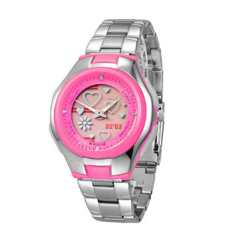 GFORCE - Reloj Dama G-force Lady Love Dual Acero Al206  Estuche