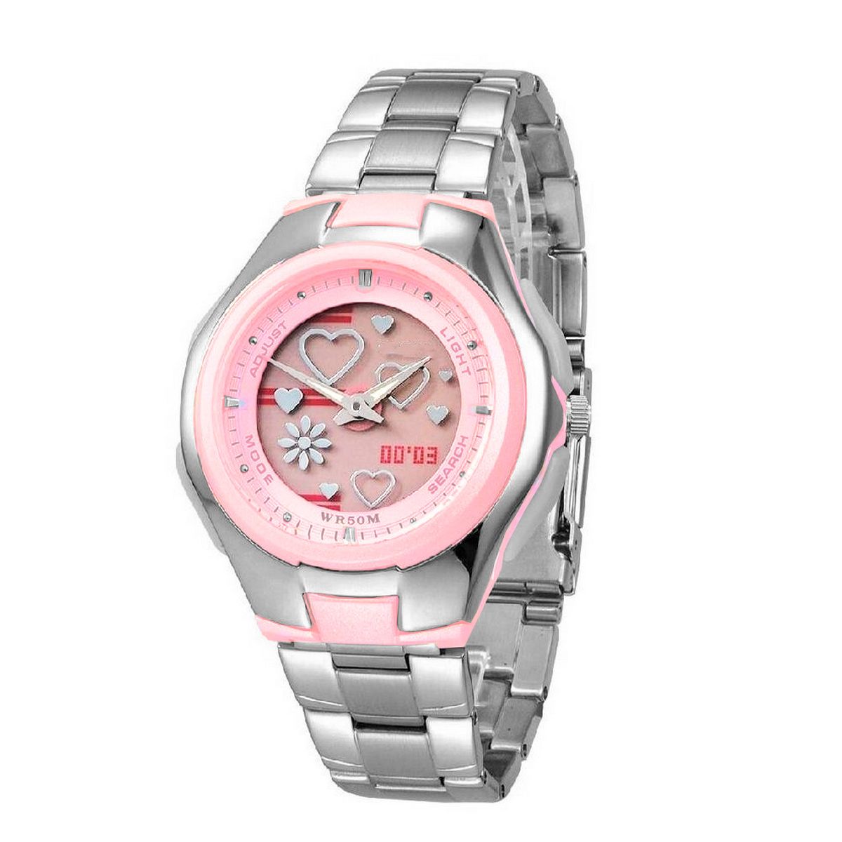 GFORCE - Reloj Dama G-force Lady Love Dual Acero Al206  Estuche
