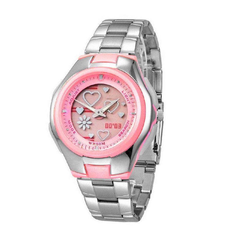 GFORCE - Reloj Dama G-force Lady Love Dual Acero Al206  Estuche
