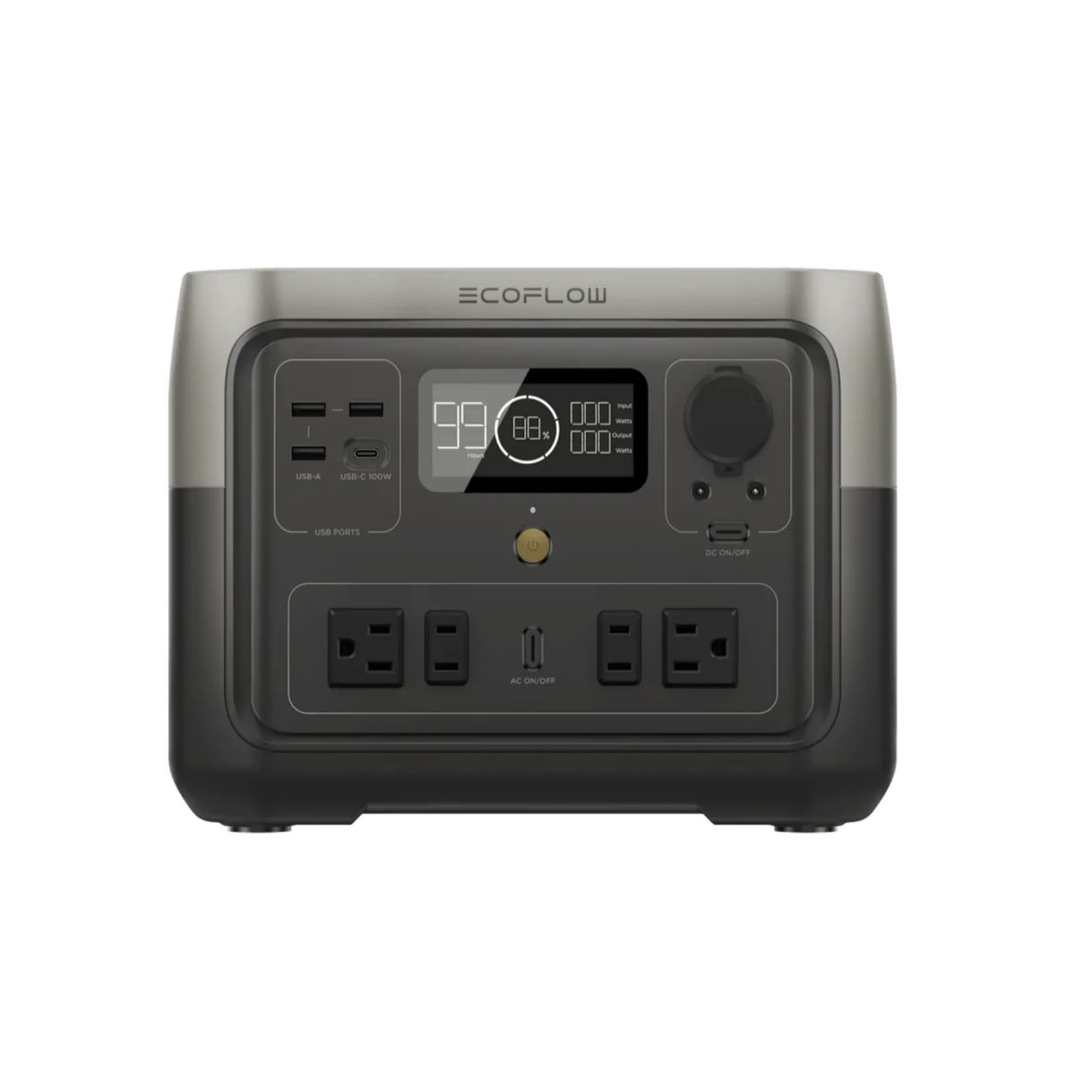 ECOFLOW - Estación de Energía Portátil Ecoflow RIVER 2 MAX 500W Potencia 512Wh Capacidad