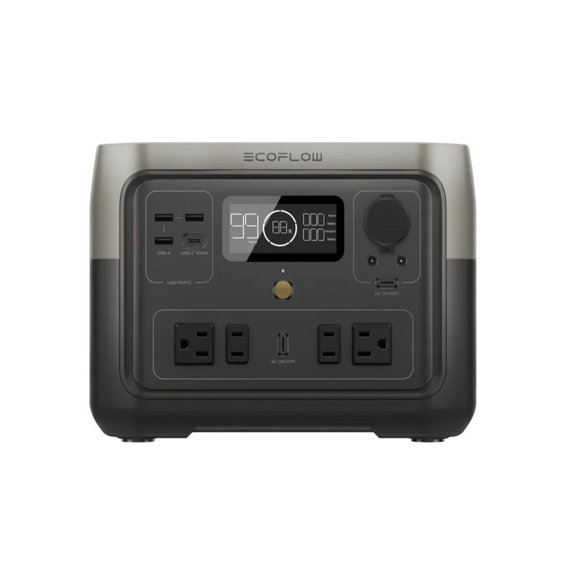 ECOFLOW - Estación de Energia Portatil Ecoflow RIVER 2 MAX 500W Potencia 512Wh Capacidad