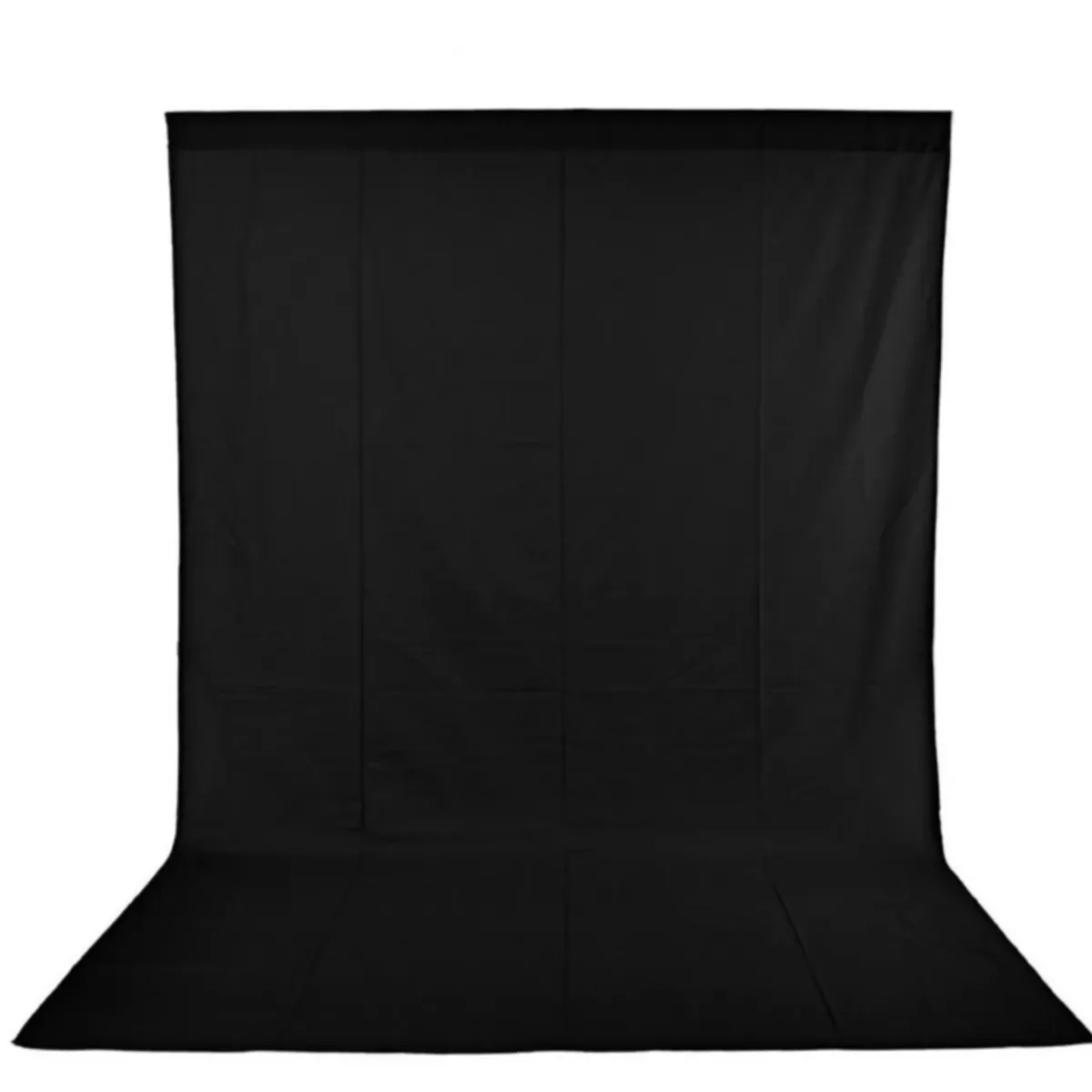 GENERICO - Tela Telon Fondo Foto Estudio Fotografia Fondo Lino Negro 3m