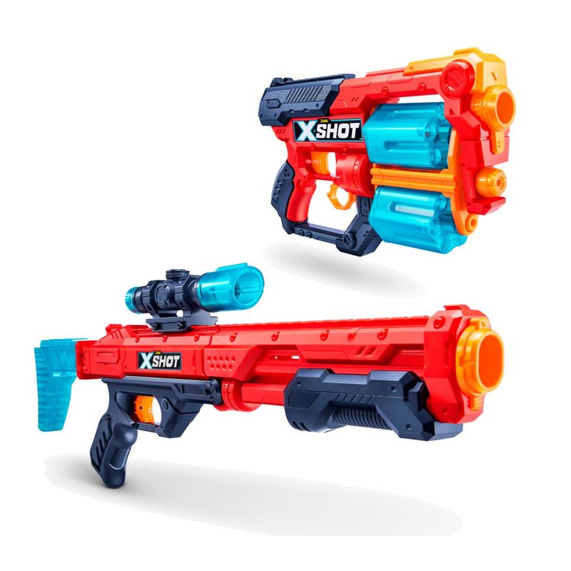 X SHOT - Set X 2 Lanza Dardos X 16 Dardos Hawk Eye+ Xcess