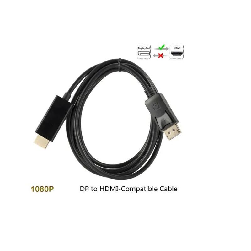 GENERICO - Cable De Display Port Macho A Hdmi Macho 1.5 Metros