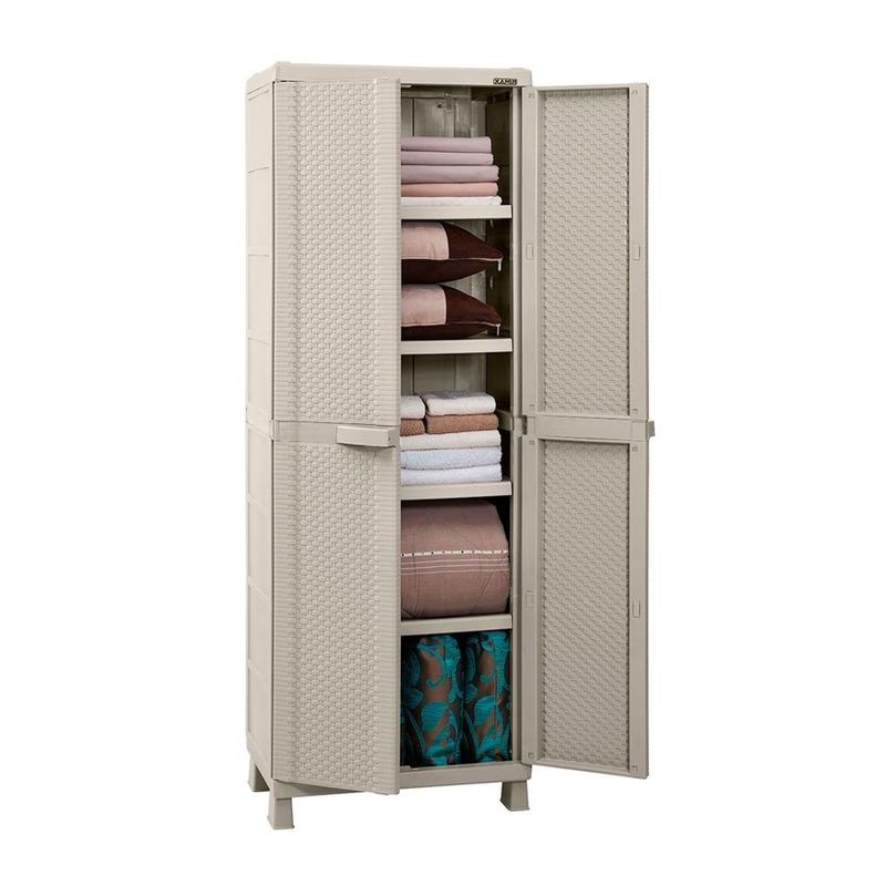 RIMAX - Armario Grande Rattan Rimax Taupe