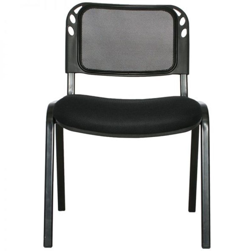 ZER - INTERLOCUTORA ISOCELES MALLA ECO  ESTRUCTURA NEGRA  TAPIZADO NEGRO