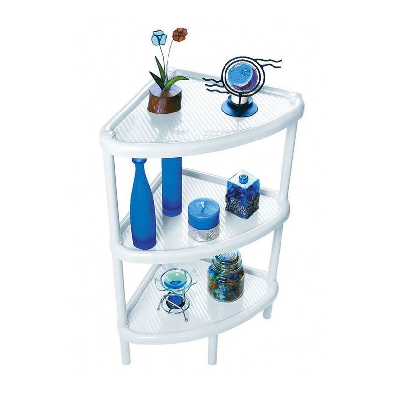 RIMAX - Mesa Multiusos Triangular Rimax 3 Niveles Blanco