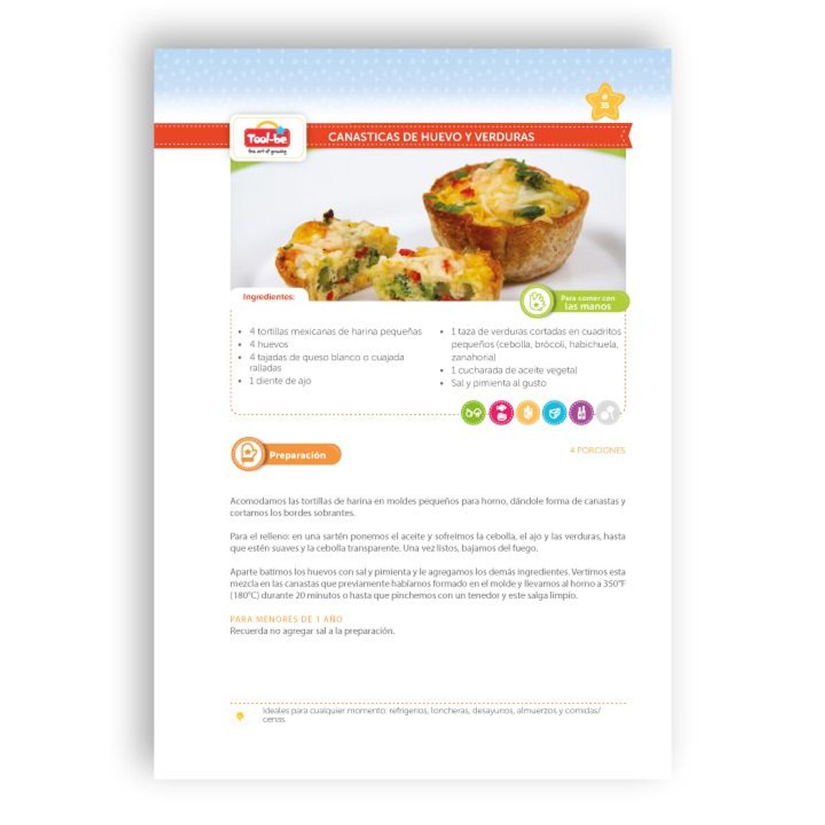 TOOL BE - El Recetario y las Nutrifichas  Tool-be