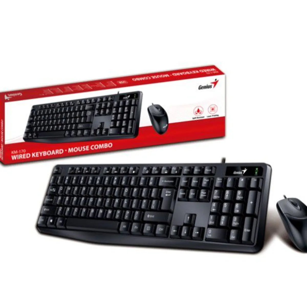 GENIUS - COMBO MOUSE  TECLADO GENIUS KM-170 USB NEGRO