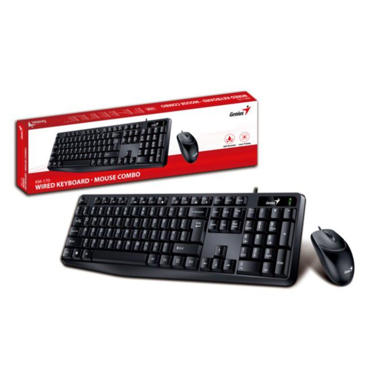 GENIUS - COMBO MOUSE  TECLADO GENIUS KM-170 USB NEGRO