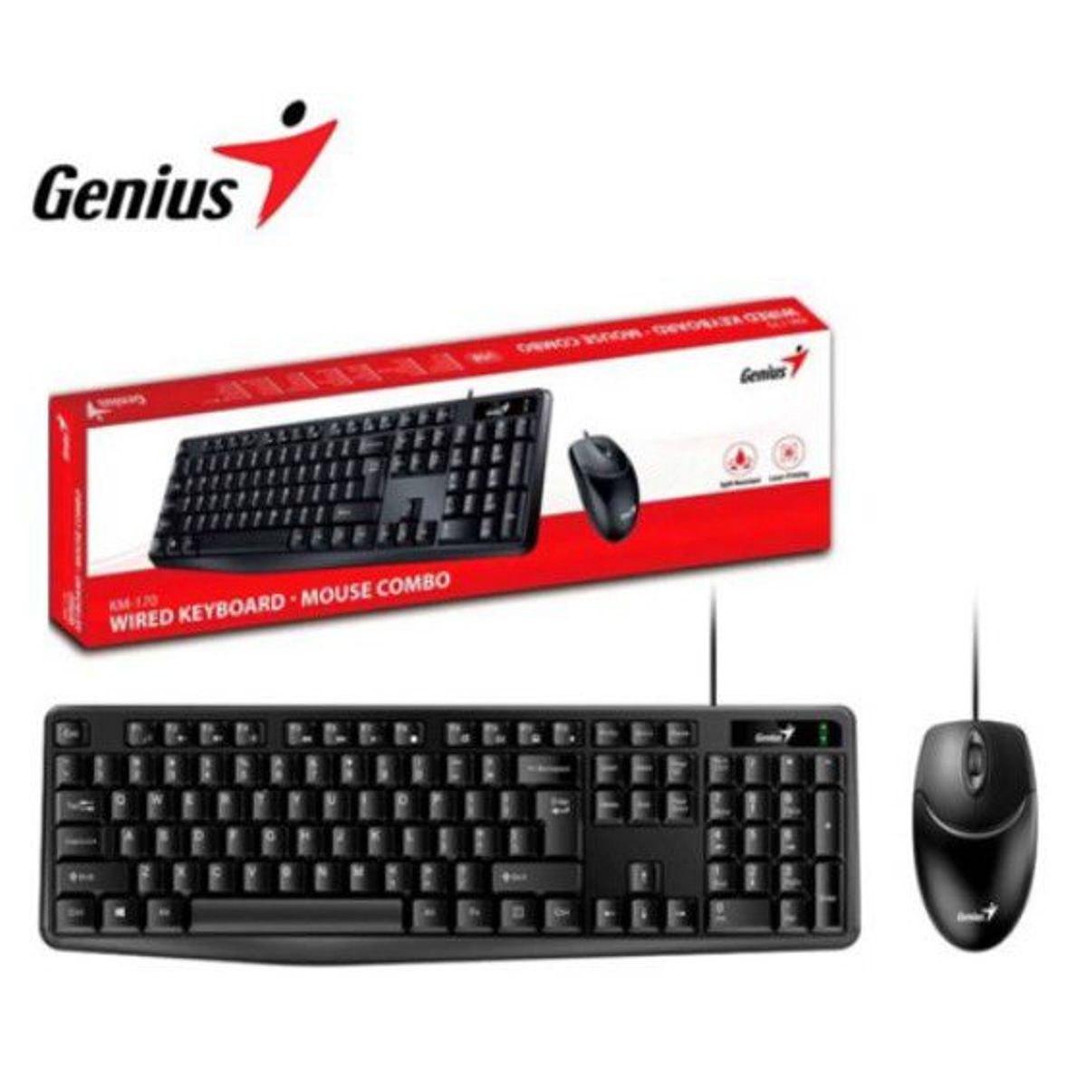 GENIUS - COMBO MOUSE  TECLADO GENIUS KM-170 USB NEGRO