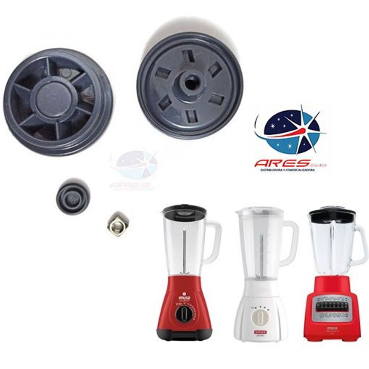 ARES - Acople X2 Para Motor Licuadora Optimixinfinyforcepowermix